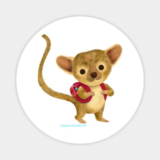 Kinkajou with backpack Magnet